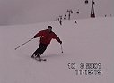 Paolo, il pi piccolino, sugli sci al Plan